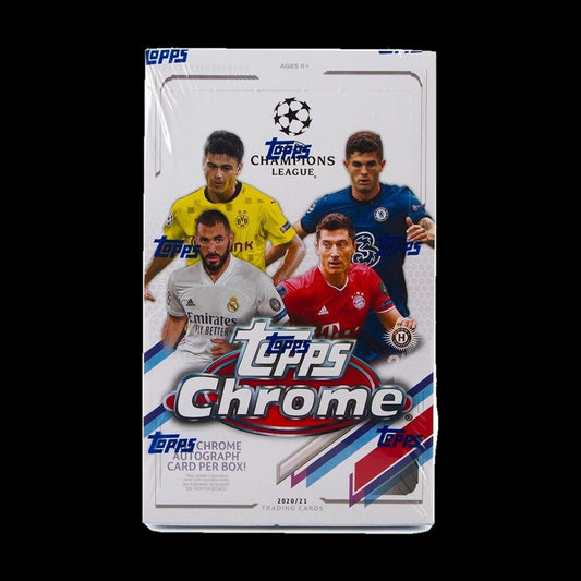 2020-21 Topps UEFA Champions League Chrome Soccer Hobby Box - alternate view
