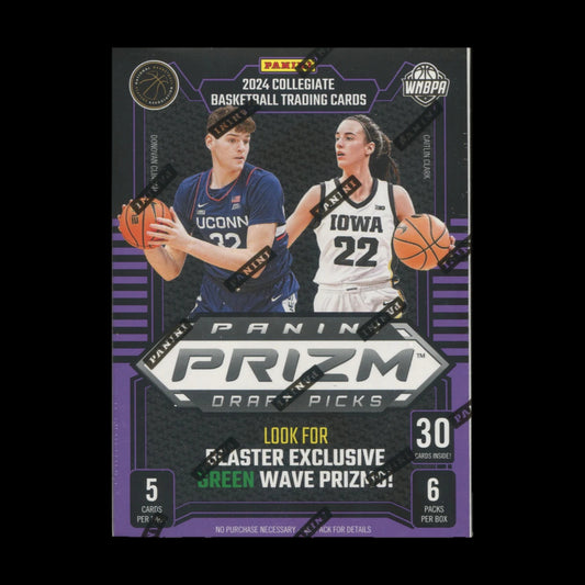 2024-25 Panini Prizm Draft Picks Collegiate Basketball Hobby Blaster Box(Green Wave Prizm) - alternate view