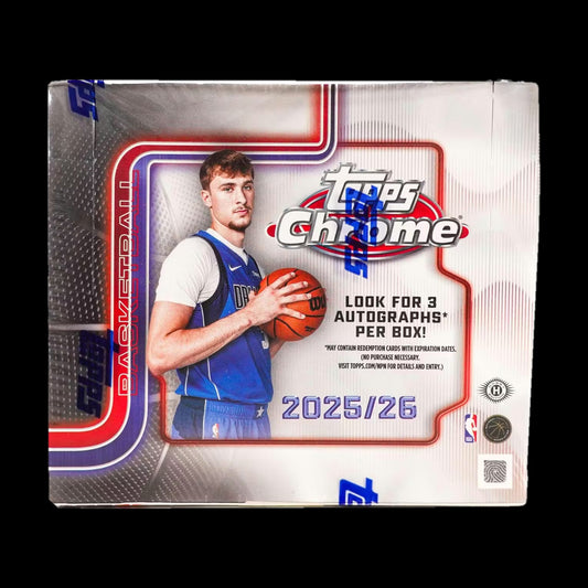 2025-26 Topps Chrome Basketball Jumbo Box - alternate view