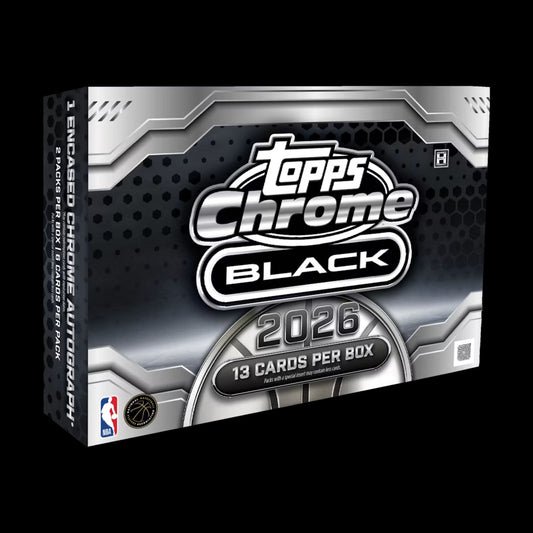 2025-26 Topps Chrome Black Basketball Hobby Box - alternate view