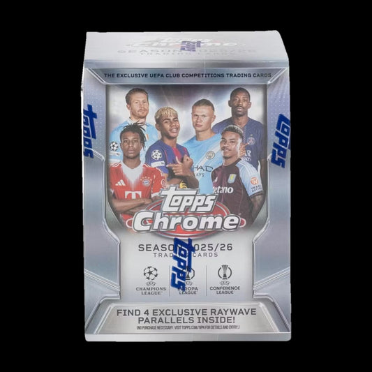 2025-26 Topps UEFA Club Competitions Chrome Soccer Blaster Box - alternate view