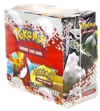A factory-sealed Pokemon Emerging Powers booster box featuring artwork of Cobalion and Terrakion.