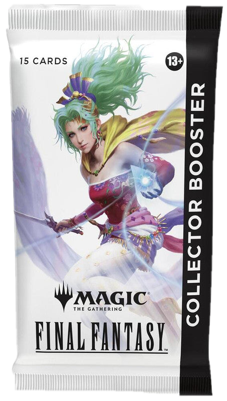 A Magic: The Gathering Final Fantasy collector booster pack featuring Terra Branford artwork.