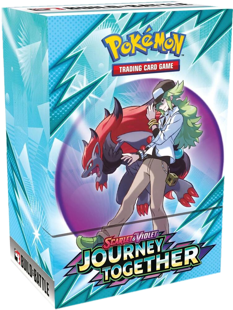 A Pokemon Trading Card Game Journey Together Build and Battle box featuring N and Zoroark.