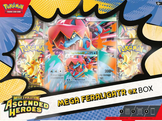 Pokemon Ascended Heroes Mega ex Box (ME02.5) - Mega Feraligatr ex