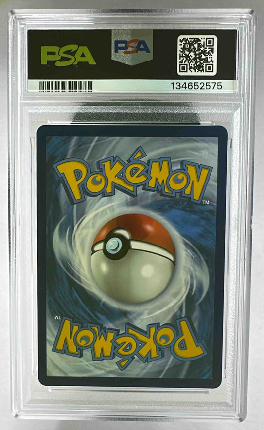 The back of a PSA 10 graded 2025 Pokemon Mega Evolution Kangaskhan ex trading card.