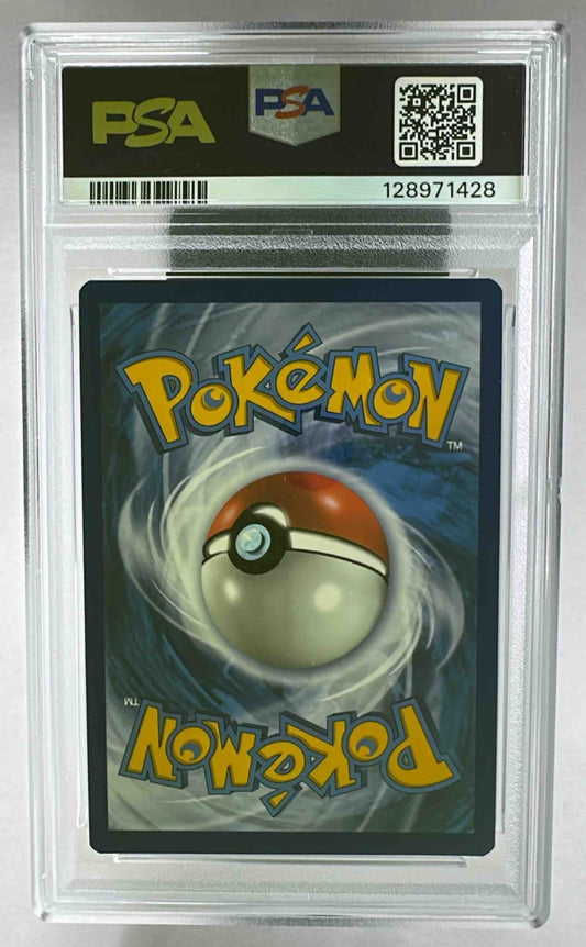A PSA 9 graded 2019 Pokemon Charizard VST promo card in a protective plastic slab.