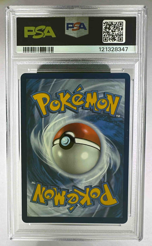 A PSA 10 graded Team Rocket's Giovanni Pokemon card in a protective plastic slab.