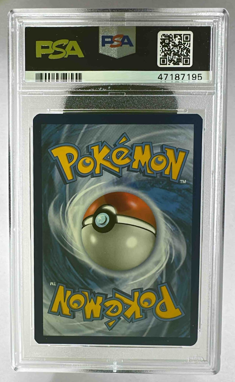 A PSA 9 graded jumbo Pokemon Espeon and Deoxys promo card in a protective plastic slab.