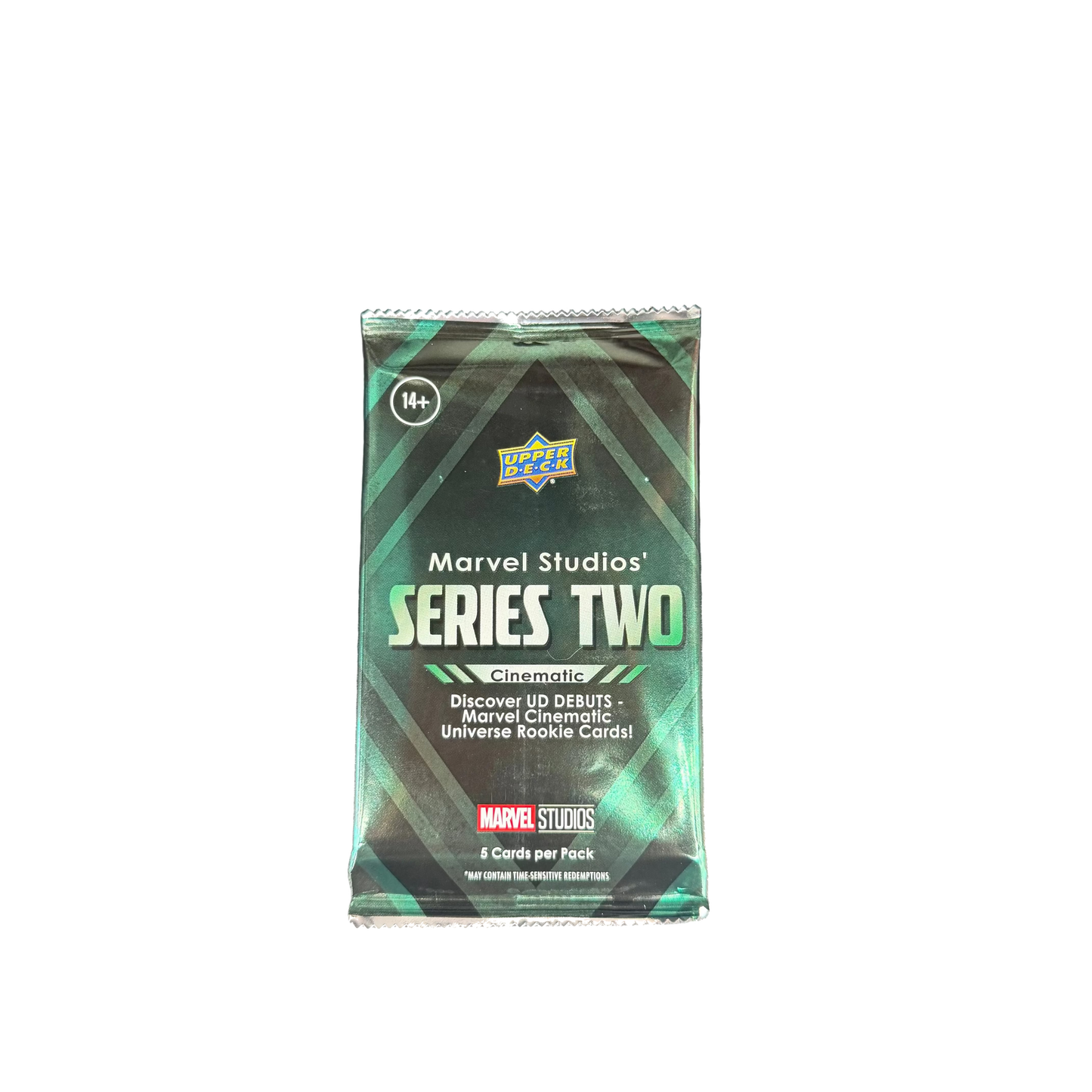 A single pack of 2024 Upper Deck Marvel Studios Series 2 Cinematic trading cards.
