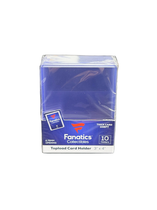 Fanatics Topload Card Holder 3" x 4" - 108PT