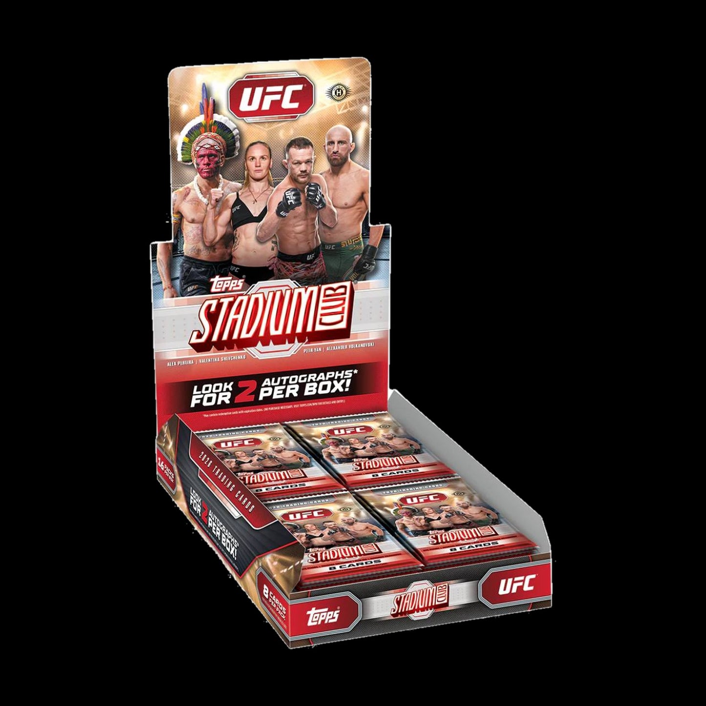 2026 Topps UFC Stadium Club Hobby Box - factory sealed, 16 packs, 2 autographs per box