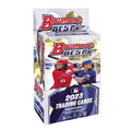 A 2023 Bowman's Best Baseball hobby box featuring James Wood and Josh Jung on the packaging.