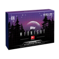A 2024-25 Topps Midnight Bundesliga soccer hobby box with a dark, starry forest design.