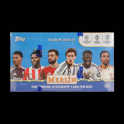 2024-25 Topps Chrome Merlin Soccer UEFA Club Competitions Hobby Box - alternate view