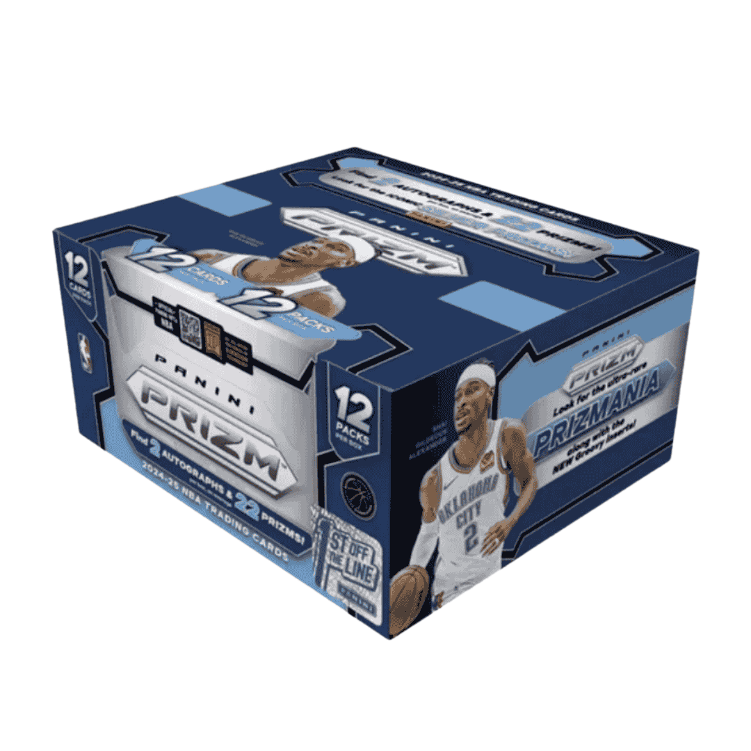 A 2024-25 Panini Prizm Basketball 1st Off The Line hobby box featuring Shai Gilgeous-Alexander.