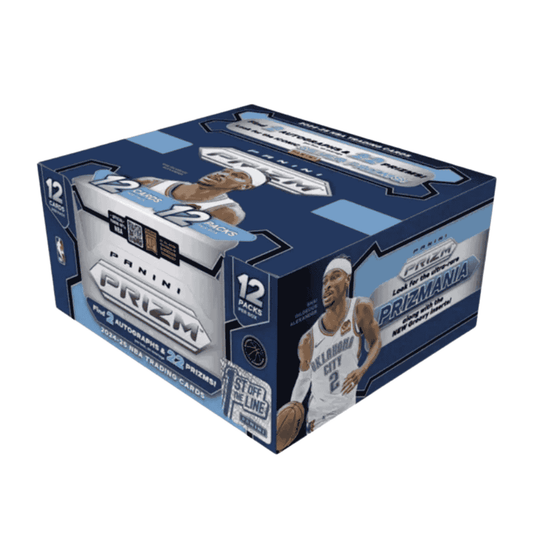 A 2024-25 Panini Prizm Basketball 1st Off The Line hobby box featuring Shai Gilgeous-Alexander.