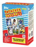 A 2024 Topps Archives Baseball value box featuring classic card designs and modern players.