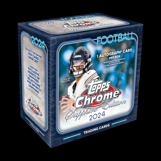 2024 Topps Chrome Football Sapphire Edition Box - alternate view