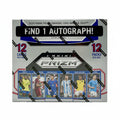 A 2024 Panini Prizm Conmebol Copa America soccer hobby box featuring twelve packs.