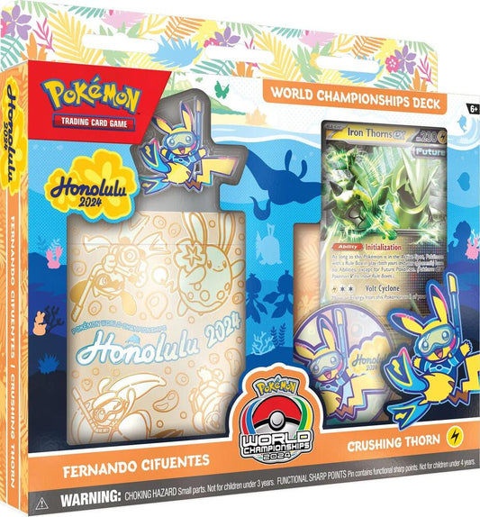 The 2024 Fernando Cifuentes Crushing Thorn World Championship deck in its retail packaging.