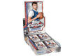 A 2025-26 Topps Chrome basketball hobby box containing twenty packs of trading cards.