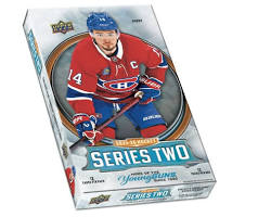 A 2025-26 Upper Deck Series 2 hockey hobby box featuring a Montreal Canadiens player on the cover.