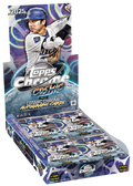 A 2025 Topps Chrome Cosmic Baseball hobby box featuring Shohei Ohtani on the packaging.
