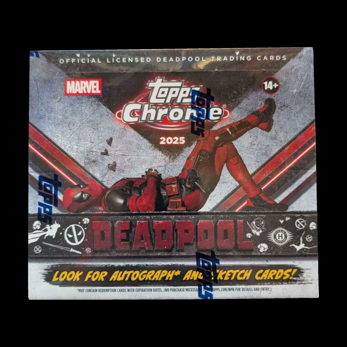 2025 Topps Chrome Marvel Deadpool Hobby Box - alternate view