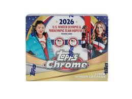A 2026 Topps Chrome US Olympic and Paralympic team hopefuls hobby box.