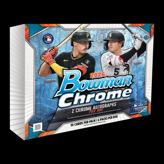 2026 Bowman Chrome Baseball Hobby Box - sealed box front
