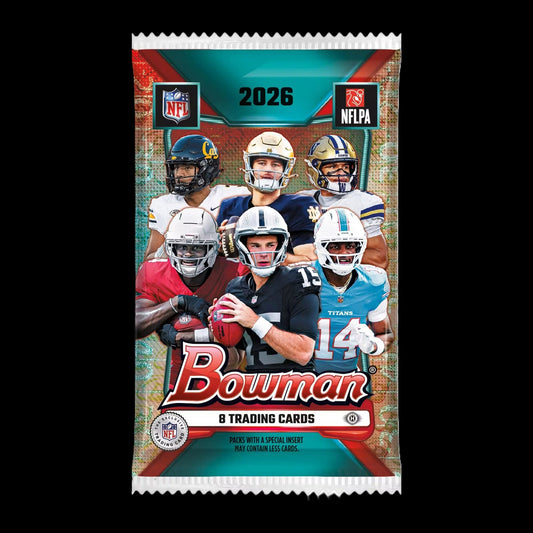 2026 Bowman Football Hobby Box - pack inside