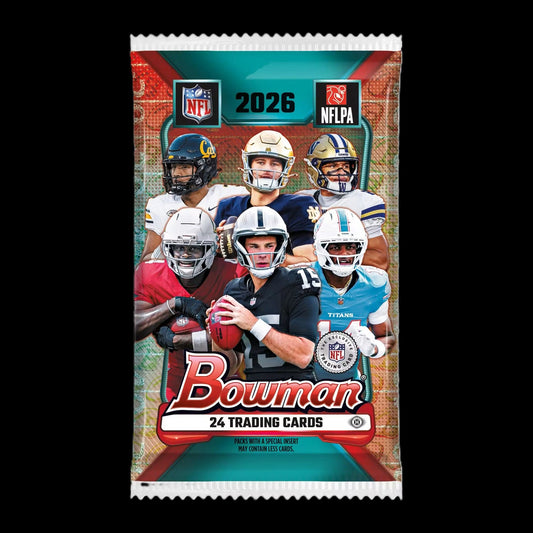 2026 Bowman Football Jumbo Hobby Box - pack inside