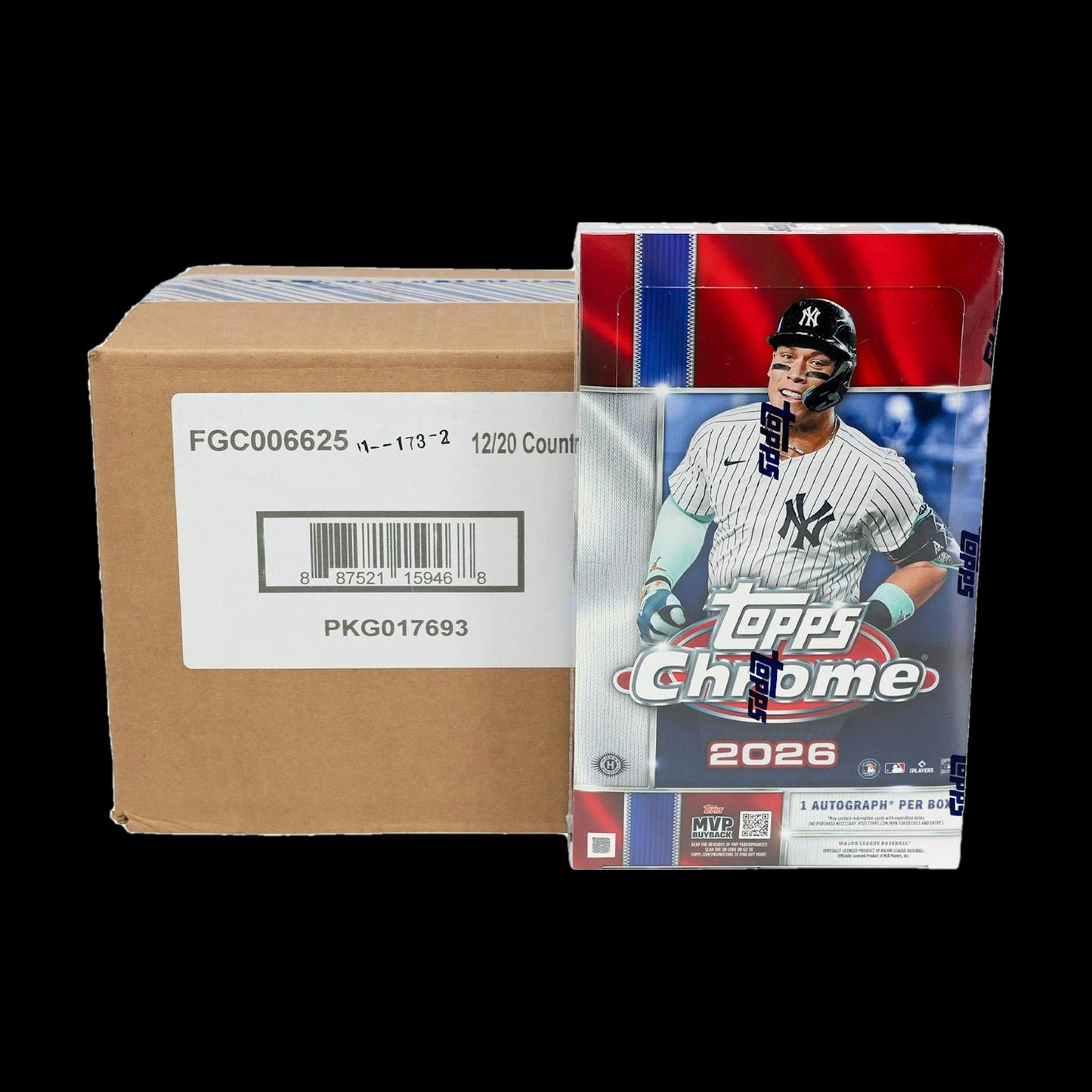 2026 Topps Chrome Baseball Hobby 12-Box Case