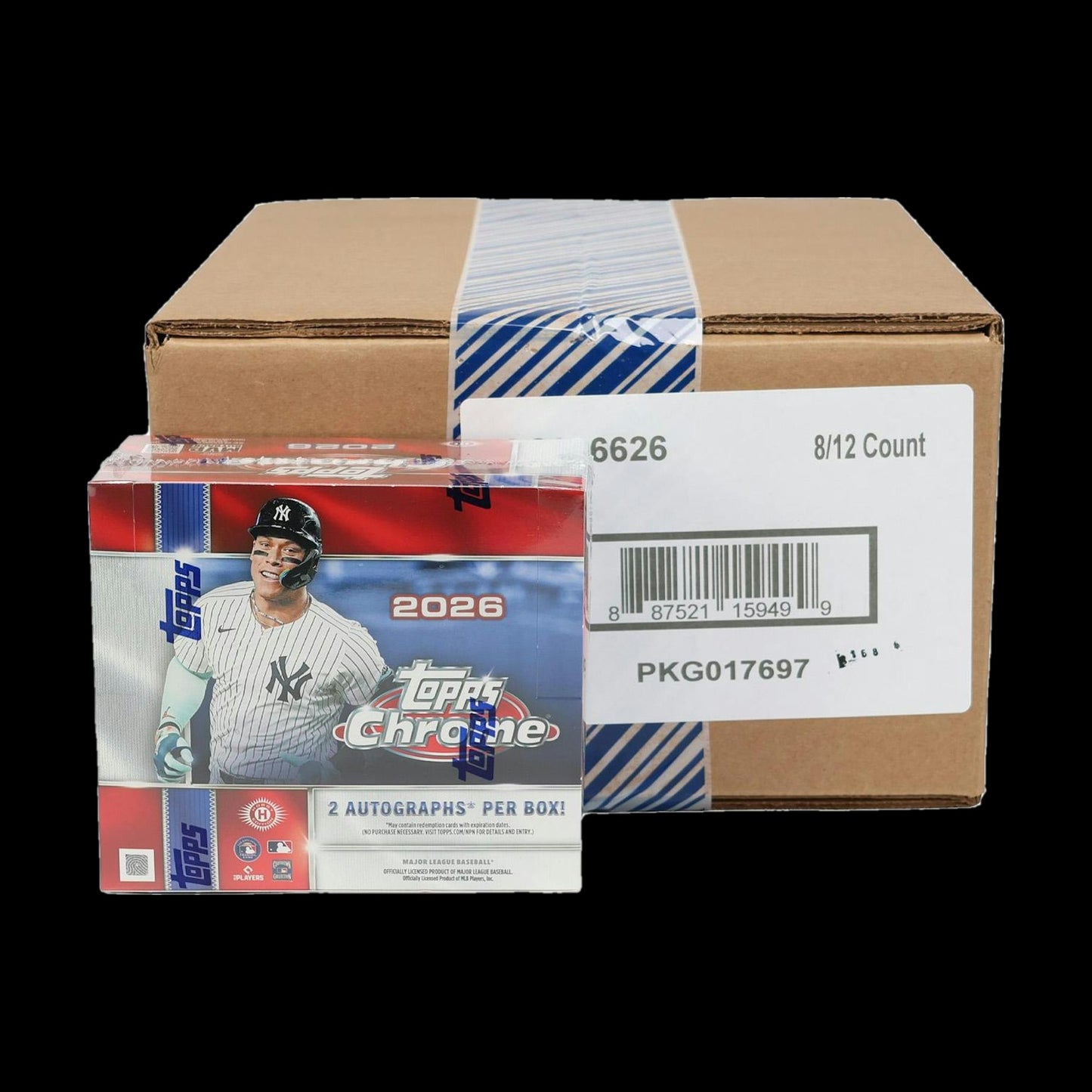2026 Topps Chrome Baseball Jumbo 8-Box Case