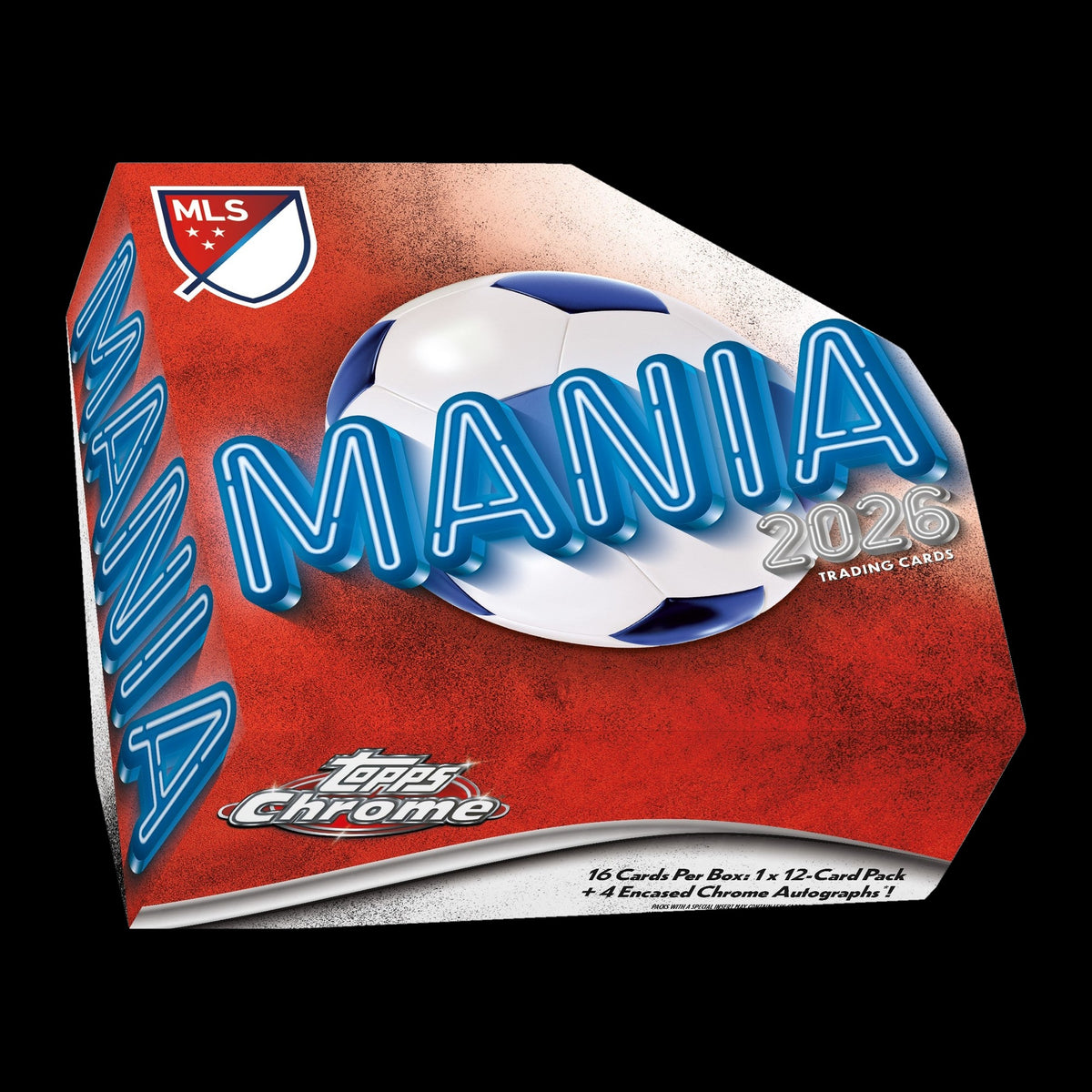 2026 Topps Chrome MLS Soccer Mania Box - sealed box front