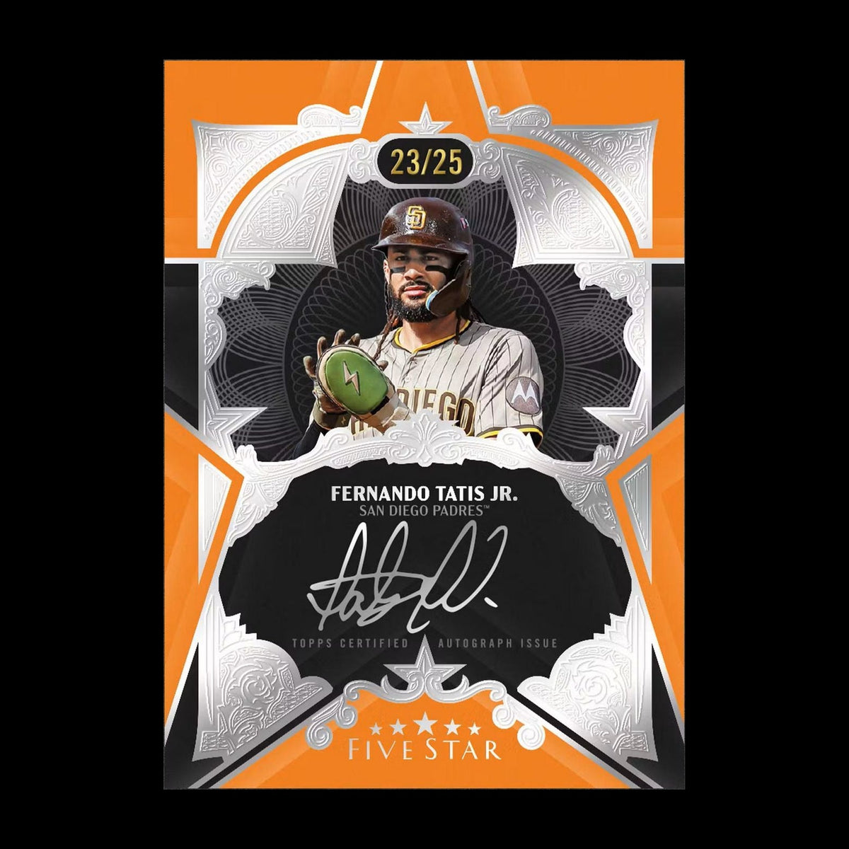 2026 Topps Five Star Baseball - Fernando Tatis Jr. on-card autograph /25 (sample card)