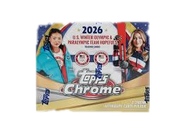 A 2026 Topps Chrome US Olympic and Paralympic team hopefuls hobby box.