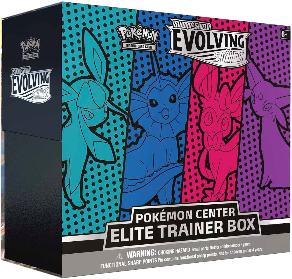 Pokemon Evolving Skies Pokemon Center Elite Trainer Box (SWSH07) ETB - Glaceon