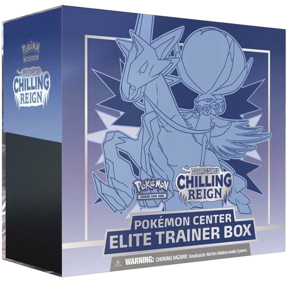 Pokemon Chilling Reign Pokemon Center Elite Trainer Box (SWSH06) ETB - Ice Rider Calyrex