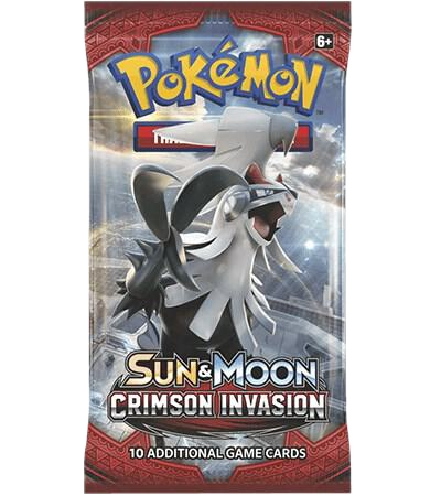 A Pokemon Crimson Invasion booster pack featuring Silvally on the front packaging.