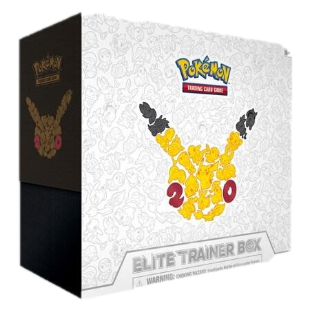 A white and black Pokemon Generations Elite Trainer Box featuring a Pikachu mosaic design.