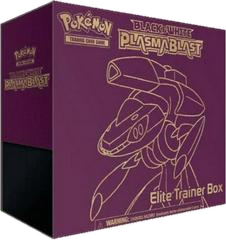 A purple Pokemon Black and White Plasma Blast Elite Trainer Box featuring Genesect artwork.