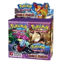 A sealed Pokemon Dark Explorers booster box featuring artwork of various Pokemon.