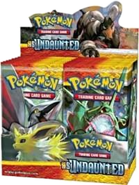 A sealed Pokemon HS Undaunted booster box featuring artwork of various Pokemon.