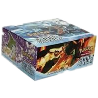 A sealed Pokemon Crystal Guardians booster box featuring Charizard artwork on the front.