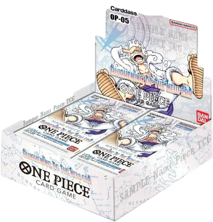 A One Piece Awakening of the New Era booster box featuring Luffy on the packaging.