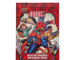 A 2023-24 Upper Deck Marvel Annual hobby box featuring Spider-Man and other heroes on the cover.
