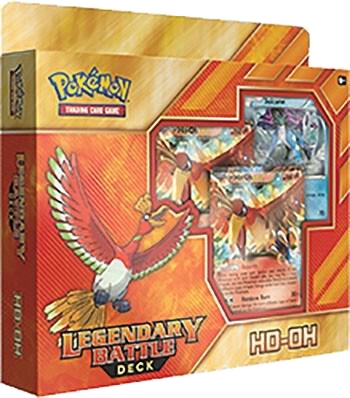 A Pokemon Legendary Battle Deck featuring Ho-Oh in its original packaging.