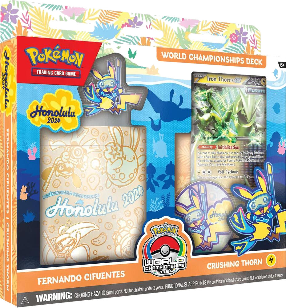 The 2024 Fernando Cifuentes Crushing Thorn World Championship deck in its retail packaging.